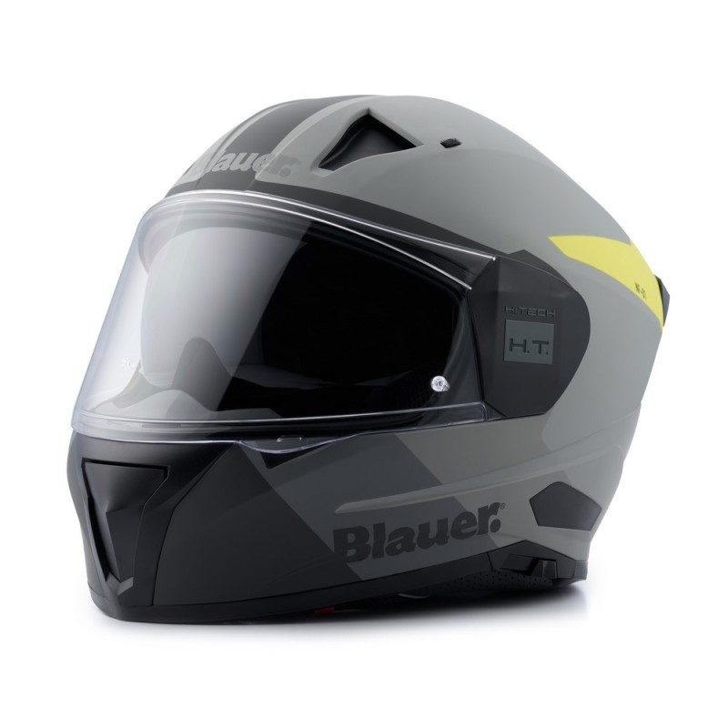 Casco Integral Blauer NACA Full Face Nf01b Gris Mate