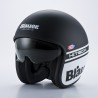 Casco Jet Blauer Pilot 06 H.t. Negro Mate Blanco Mate