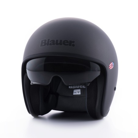 Casco Jet Blauer Pilot 06 Monocolor Titanio Mate