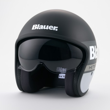 Casco Jet Blauer Pilot 4.0 Negro Mate Blanco