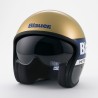 Casco Jet Blauer Pilot 4.0 Oro Azul Gris