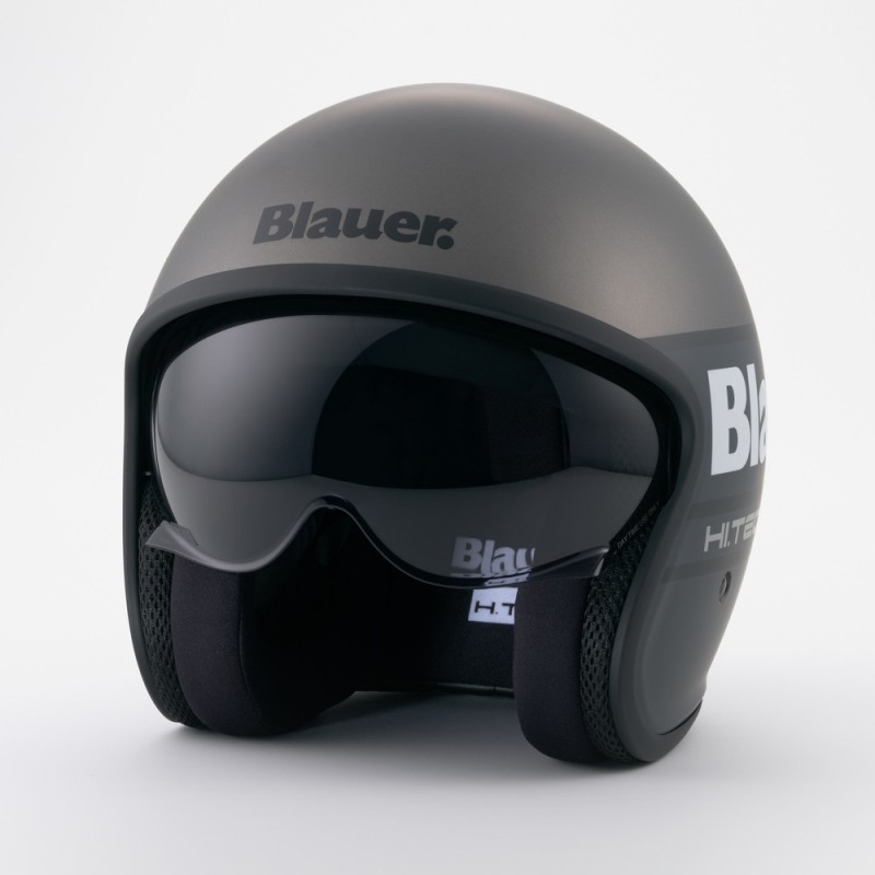 Casco Jet Blauer Pilot 4.0 Titanio Mate