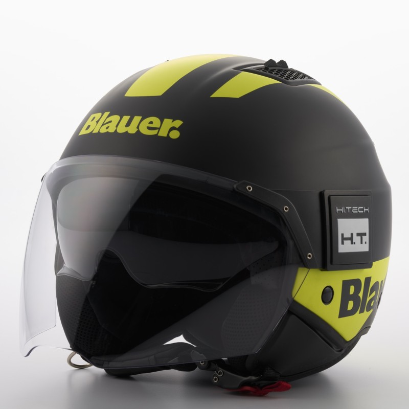 Casco Jet Blauer BET HT Negro Amarillo
