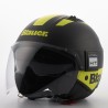 Casco Jet Blauer BET HT Negro Amarillo