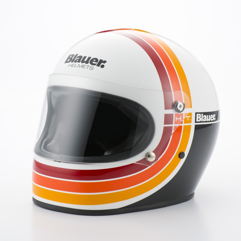 Casco Jet Blauer 80's