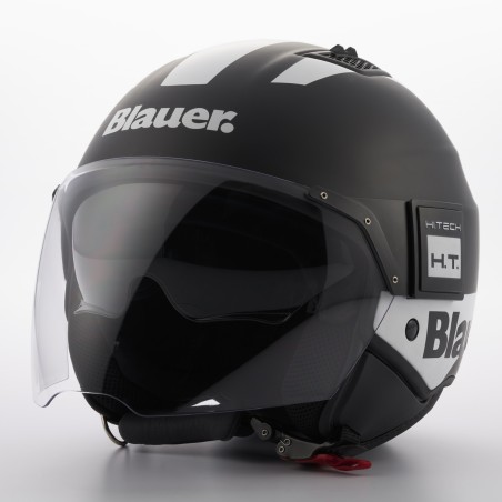 Casco Jet Blauer BET HT Negro Blanco