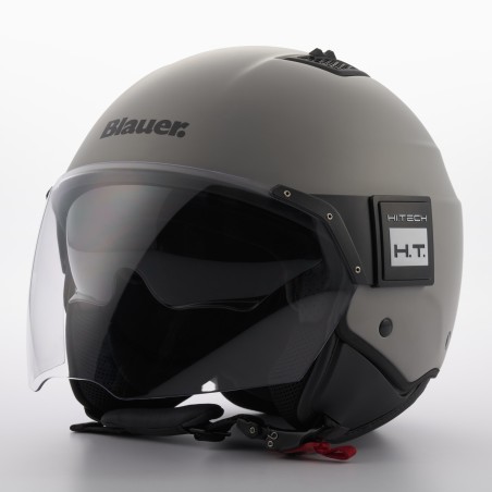 Casco Jet Blauer BET Monocolor Gris Mate