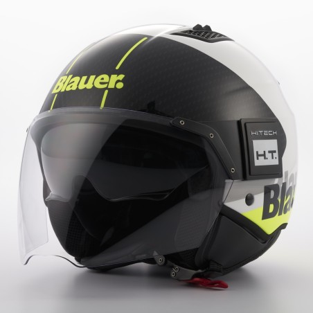 Casco Jet Blauer BET Urban Blanco Amarillo Negro