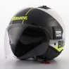 Casco Jet Blauer BET Urban Blanco Amarillo Negro