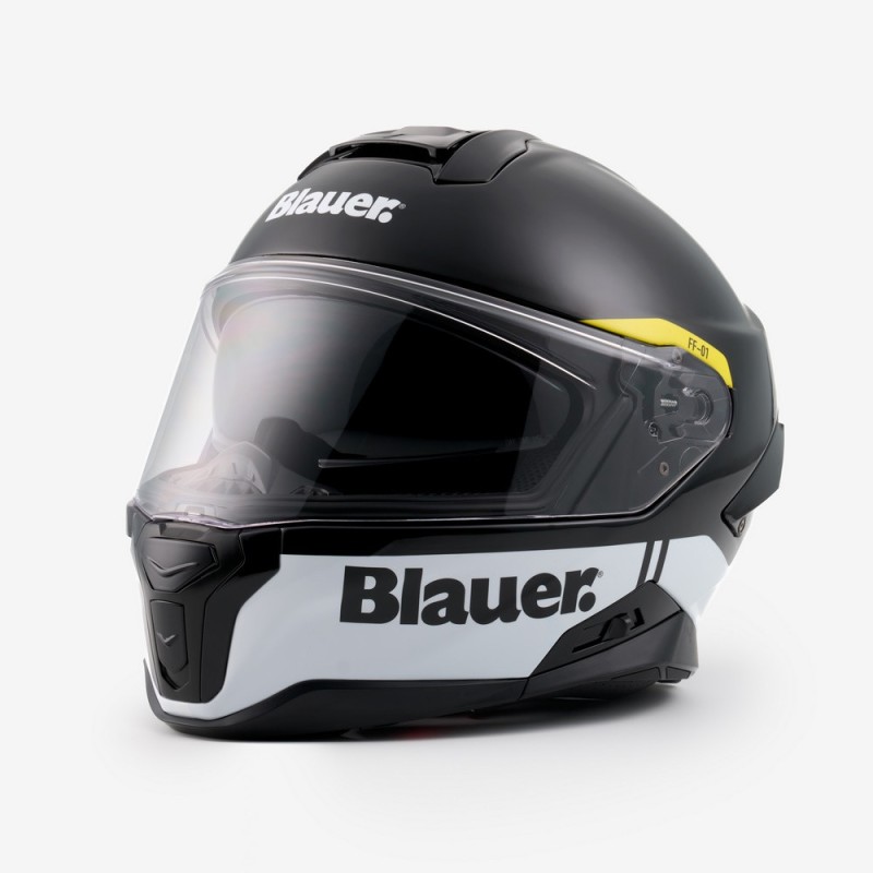 Casco Integral Blauer Full Face FF-01 Negro Blanco