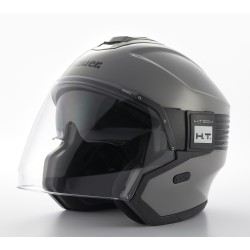 Casco Jet Blauer Hacker BTR Gris Negro