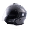 Casco Jet Blauer Hacker BTR Titanio Negro