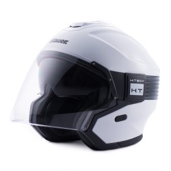 Casco Jet Blauer Hacker BTR Blanco Negro